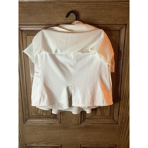 Spanx Get Moving Skort Large White Activewear Pickleball, Tennis, Golf Stretch - Picture 2 of 7